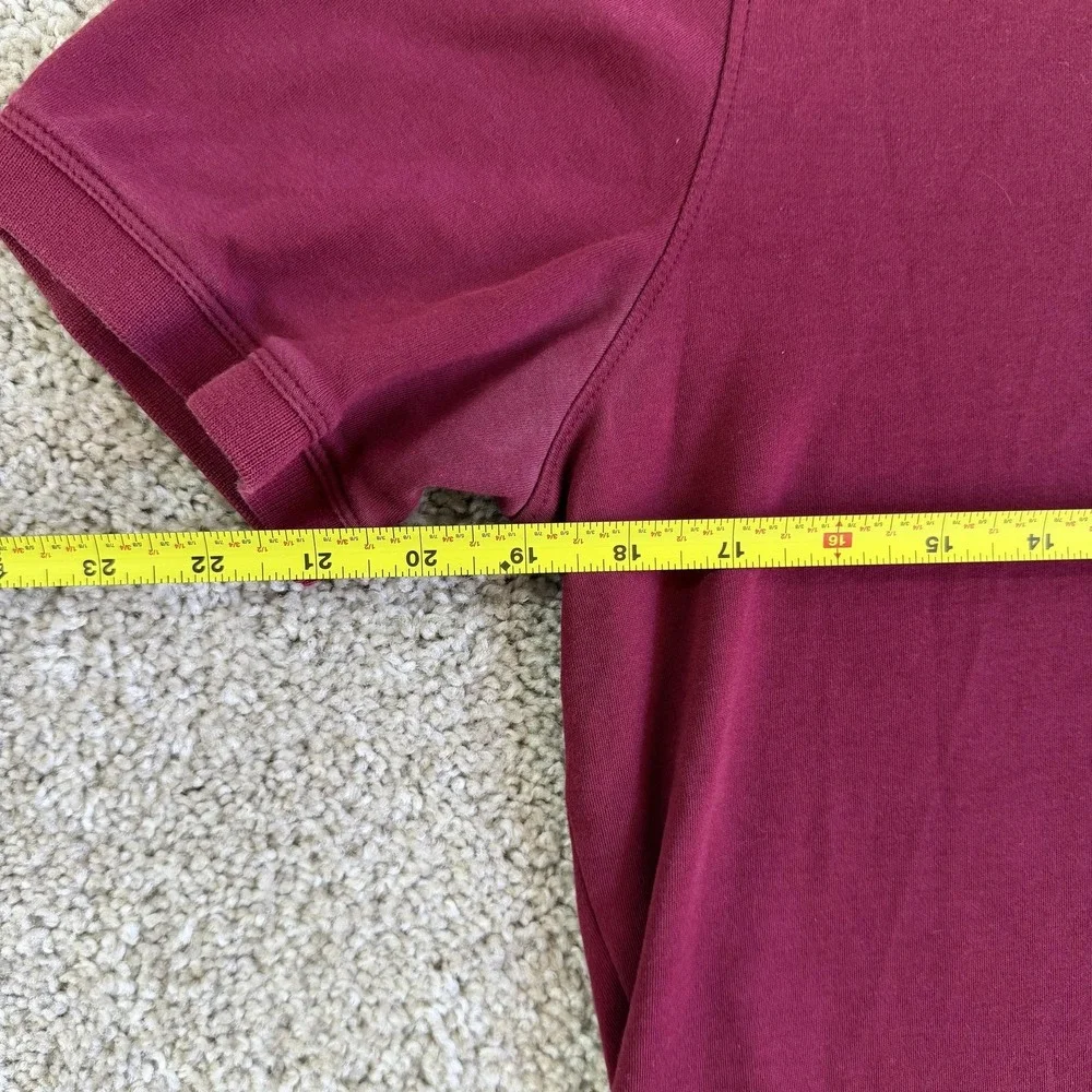 Banana Republic Dress Polo Shirt Mens Large Red Short Sleeve Knit Casual Top